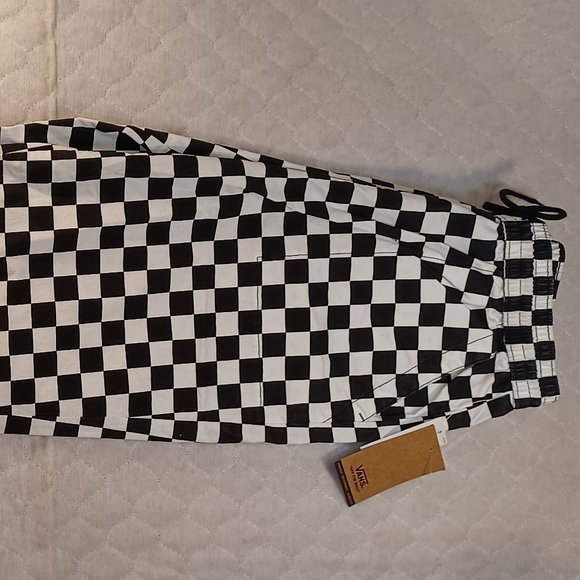 HTF Vans Black/White Checkered Checkerboard Joggers Women's Small - Picture 3 of 14